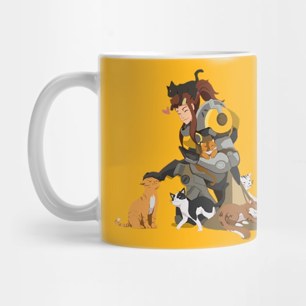 Brigitte and her Cats by galacticshirts